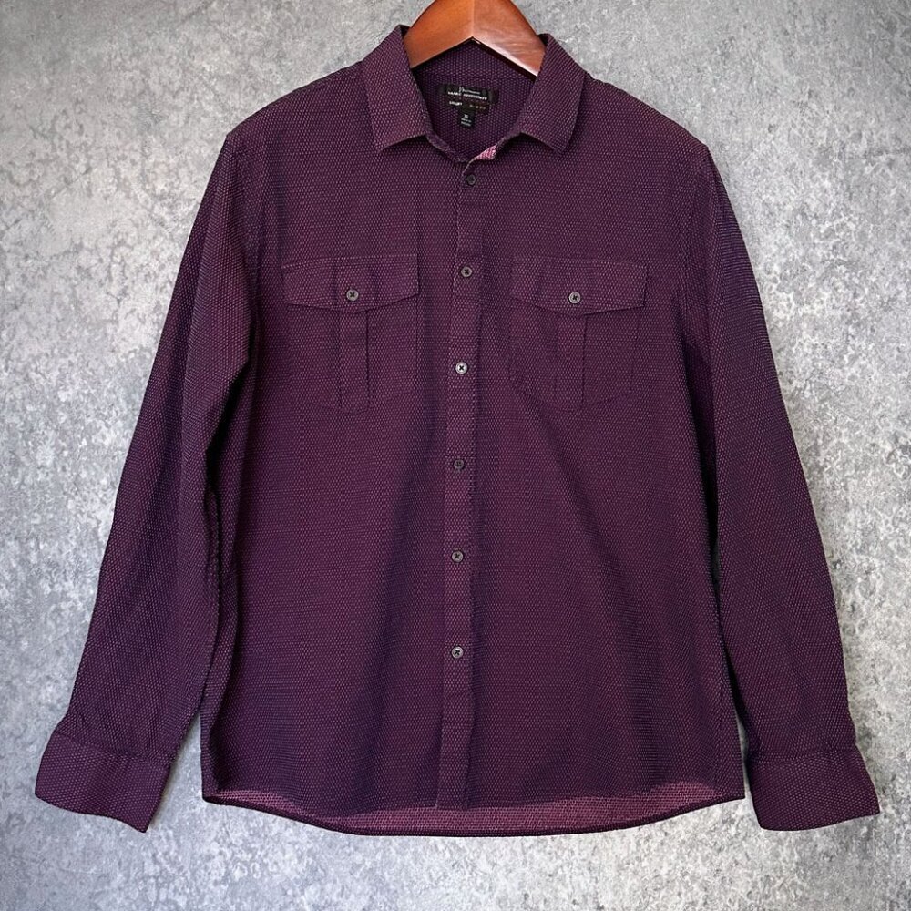 Marc Anthony Luxury Cotton Shirt, Men's Slim Fit XL